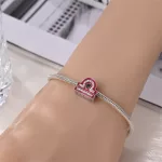 Pink Mérleg Csillagjegy Ezüst Charm