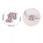 Pink Nyilas Csillagjegy Ezüst Charm