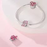 Pink Nyilas Csillagjegy Ezüst Charm