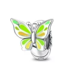 Sárga Pillangó Ezüst Charm